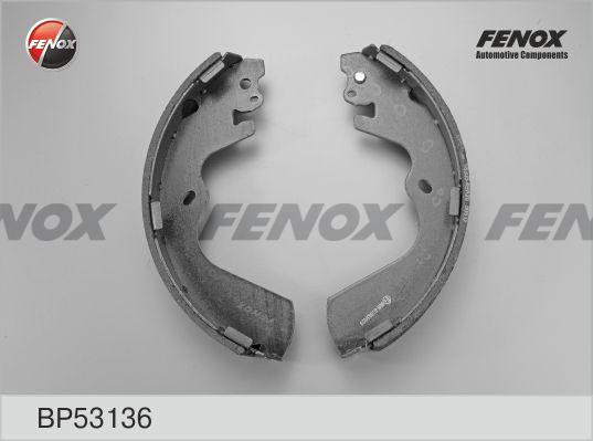 Fenox BP53136 - Комплект тормозных колодок, барабанные unicars.by