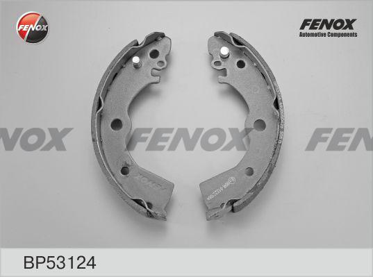 Fenox BP53124 - Комплект тормозных колодок, барабанные unicars.by