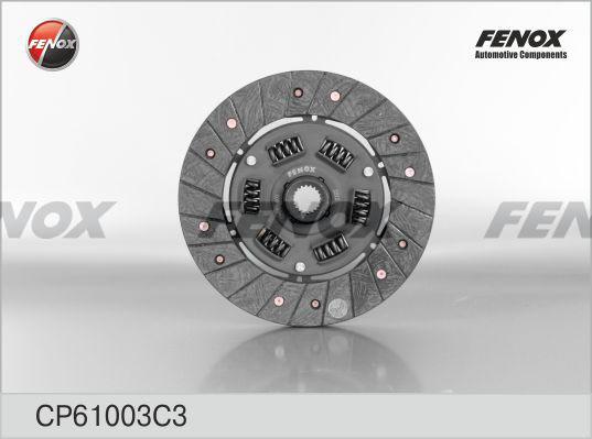 Fenox CP61003C3 - Диск сцепления, фрикцион unicars.by