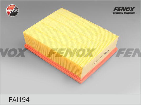 Fenox FAI194 - Воздушный фильтр, двигатель unicars.by