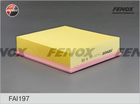 Fenox FAI197 - Воздушный фильтр, двигатель unicars.by