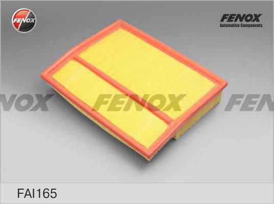 Fenox FAI165 - Воздушный фильтр, двигатель unicars.by