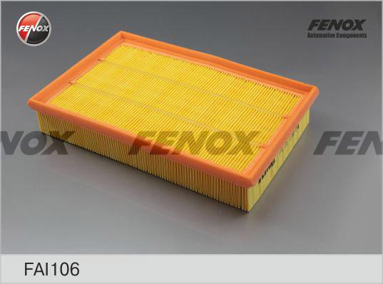 Fenox FAI106 - Воздушный фильтр, двигатель unicars.by