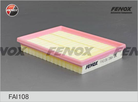 Fenox FAI108 - Воздушный фильтр, двигатель unicars.by