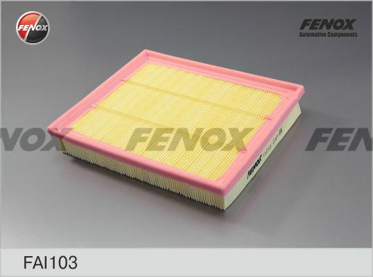 Fenox FAI103 - Воздушный фильтр, двигатель unicars.by