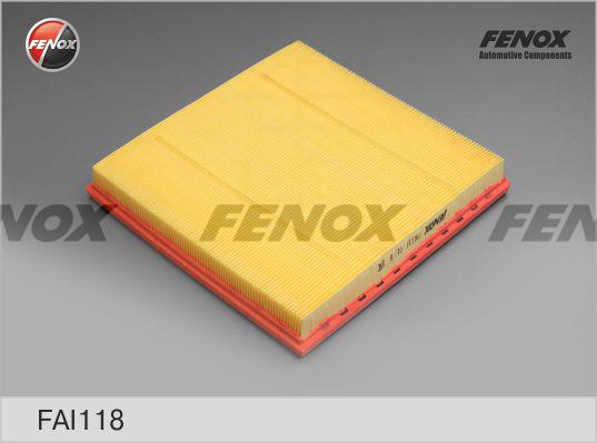 Fenox FAI118 - Воздушный фильтр, двигатель unicars.by