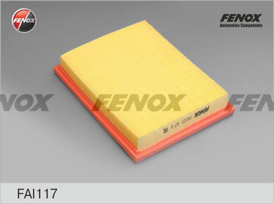 Fenox FAI117 - Воздушный фильтр, двигатель unicars.by