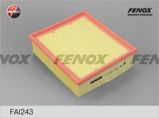 Fenox FAI243 - Воздушный фильтр, двигатель unicars.by