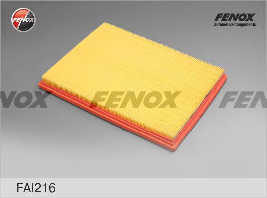 Fenox FAI216 - Воздушный фильтр, двигатель unicars.by