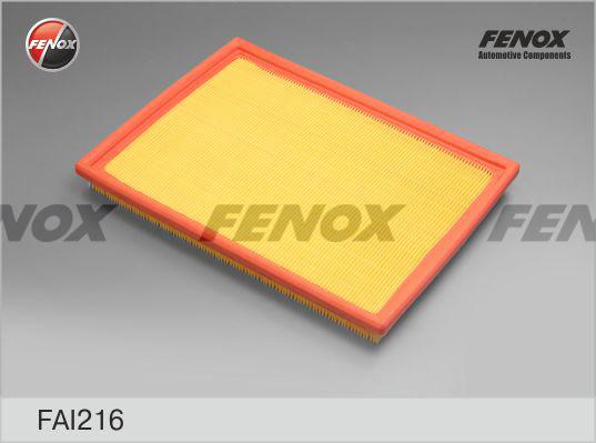 Fenox FAI216 - Воздушный фильтр, двигатель unicars.by