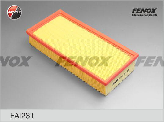 Fenox FAI231 - Воздушный фильтр, двигатель unicars.by