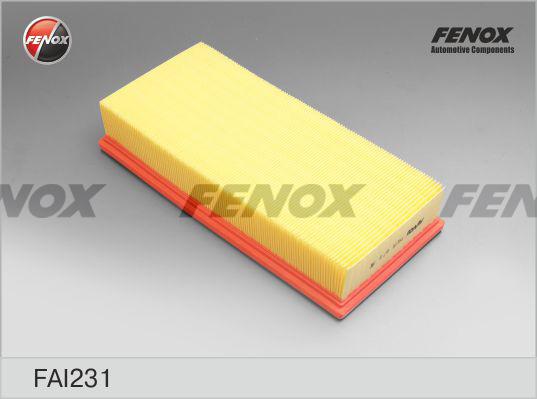 Fenox FAI231 - Воздушный фильтр, двигатель unicars.by