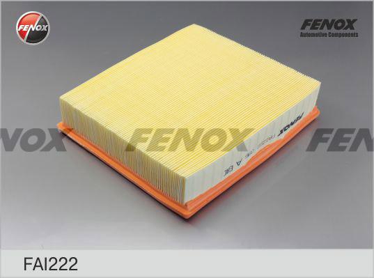 Fenox FAI222 - Воздушный фильтр, двигатель unicars.by