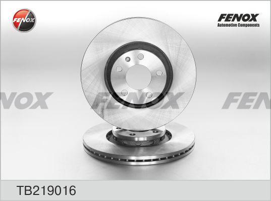 Fenox TB219016 - Тормозной диск unicars.by