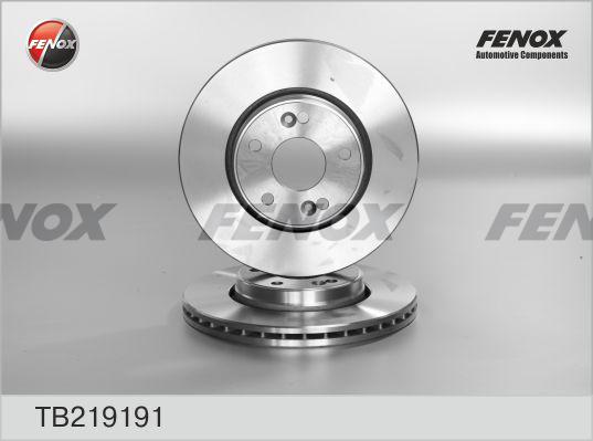 Fenox TB219191 - Тормозной диск unicars.by