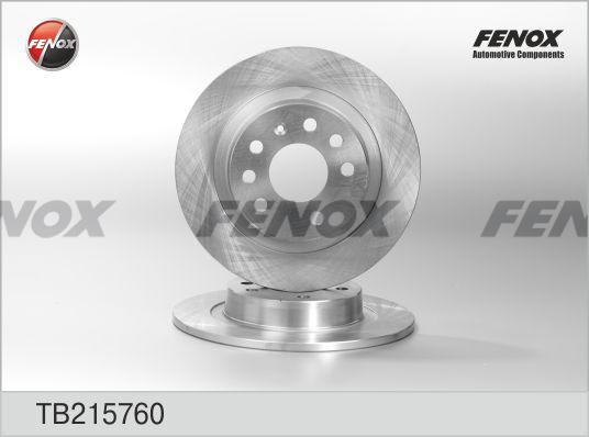 Fenox TB215760 - Тормозной диск unicars.by