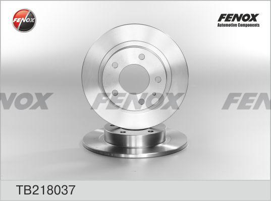 Fenox TB218037 - Тормозной диск unicars.by