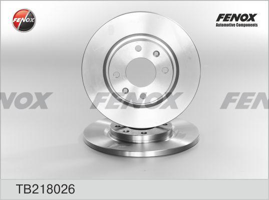 Fenox TB218026 - Тормозной диск unicars.by