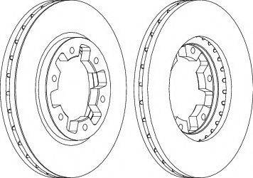 Ferodo DDF464-1 - Тормозной диск unicars.by