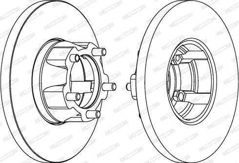 Ferodo DDF058-1 - Тормозной диск unicars.by