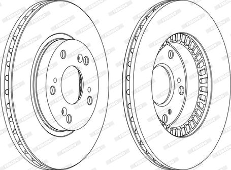 Ferodo DDF1496P-D - Тормозной диск unicars.by