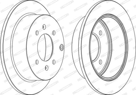 Ferodo DDF1448P-D - Тормозной диск unicars.by