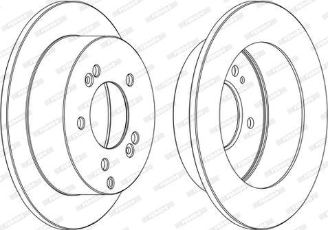 Ferodo DDF1447P-D - Тормозной диск unicars.by