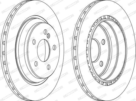 Ferodo DDF1457C-1-D - Тормозной диск unicars.by