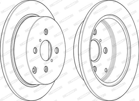 Ferodo DDF1417C-D - Тормозной диск unicars.by