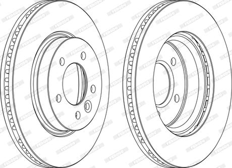 Ferodo DDF1430C-1-D - Тормозной диск unicars.by