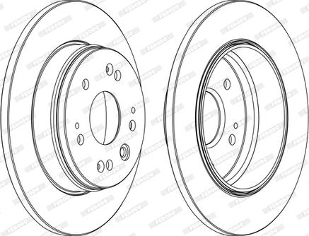 Ferodo DDF1540C - Тормозной диск unicars.by