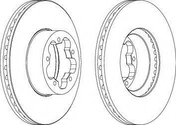 Ferodo DDF1555-1 - Тормозной диск unicars.by