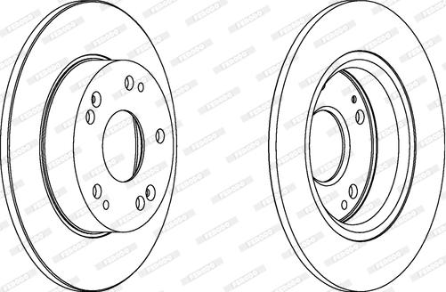 Ferodo DDF1558C - Тормозной диск unicars.by