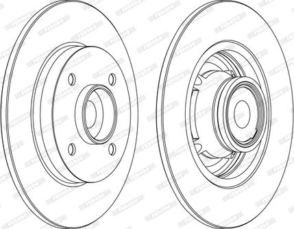 Ferodo DDF1560C-1-D - Тормозной диск unicars.by