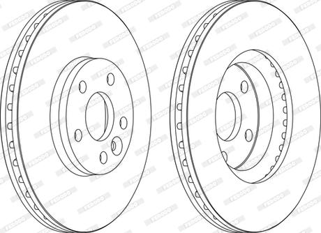 Ferodo DDF1567C-D - Тормозной диск unicars.by