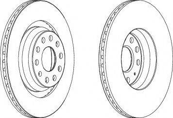 Ferodo DDF1503C-1 - Тормозной диск unicars.by