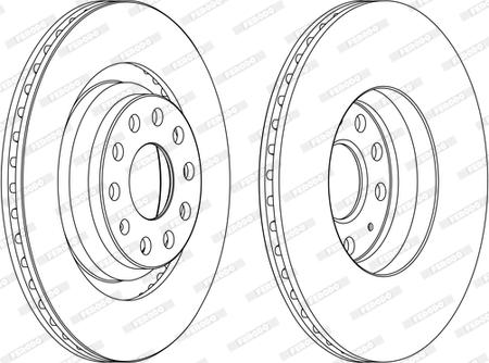 Ferodo DDF1503C - Тормозной диск unicars.by