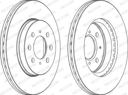 Ferodo DDF1510C - Тормозной диск unicars.by