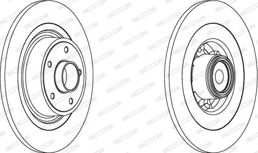 Ferodo DDF1655-1 - Тормозной диск unicars.by