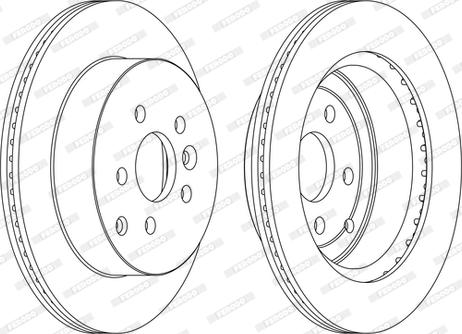 Ferodo DDF1609C-D - Тормозной диск unicars.by