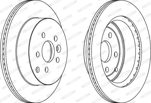 Ferodo DDF1609 - Тормозной диск unicars.by