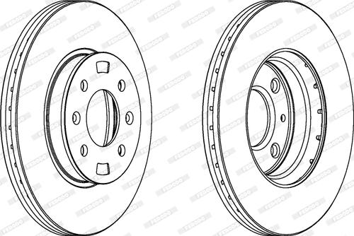 Ferodo DDF1603C - Тормозной диск unicars.by