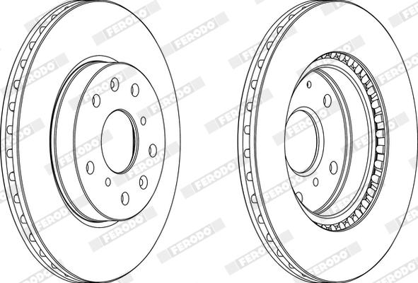 Ferodo DDF1620X - Тормозной диск unicars.by