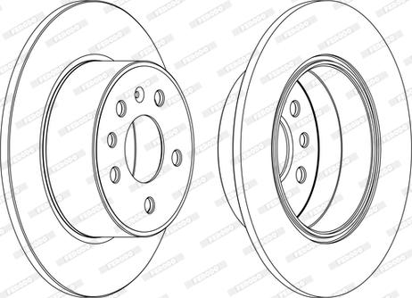 Ferodo DDF1083C - Тормозной диск unicars.by