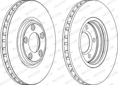 Ferodo DDF1107C-D - Тормозной диск unicars.by