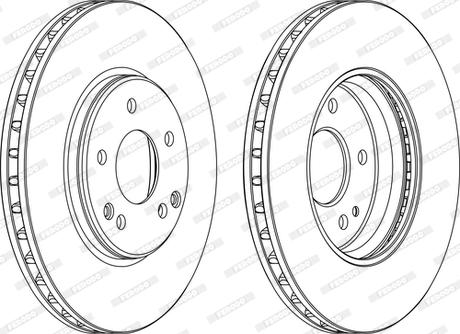 Ferodo DDF1136C-1-D - Тормозной диск unicars.by