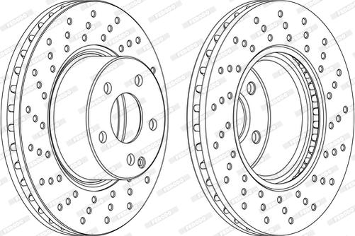 Ferodo DDF1121DC-1-D - Тормозной диск unicars.by