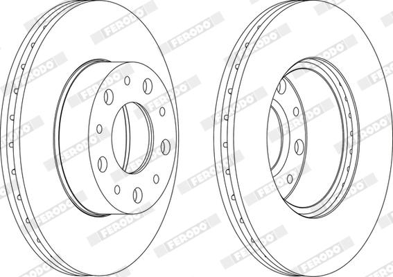 Ferodo DDF1170X - Тормозной диск unicars.by