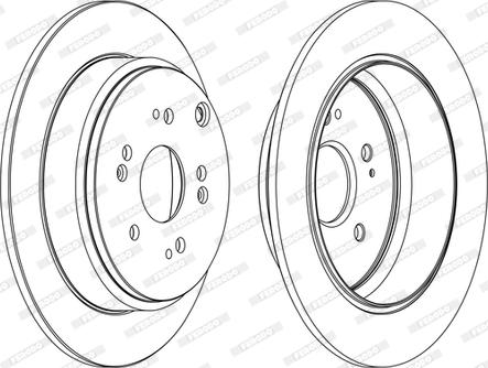 Ferodo DDF1860C - Тормозной диск unicars.by