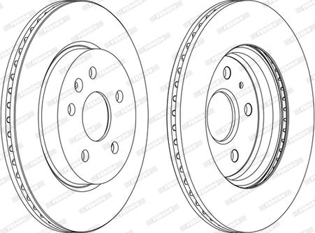 Ferodo DDF1805P-D - Тормозной диск unicars.by